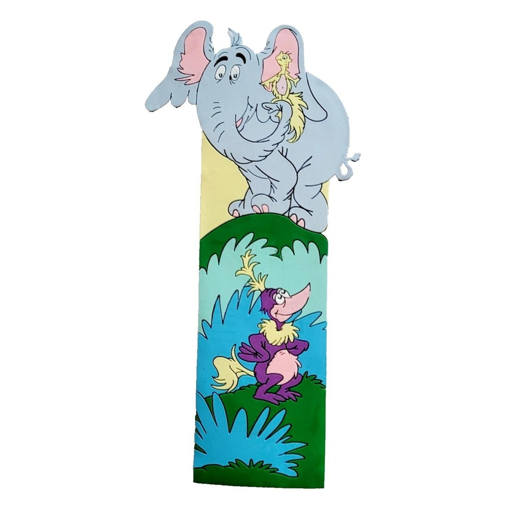 Vintage 90s Dr Seuss Bookmark Horton Hears Who Whoville 1998 Steller Gifts 10604